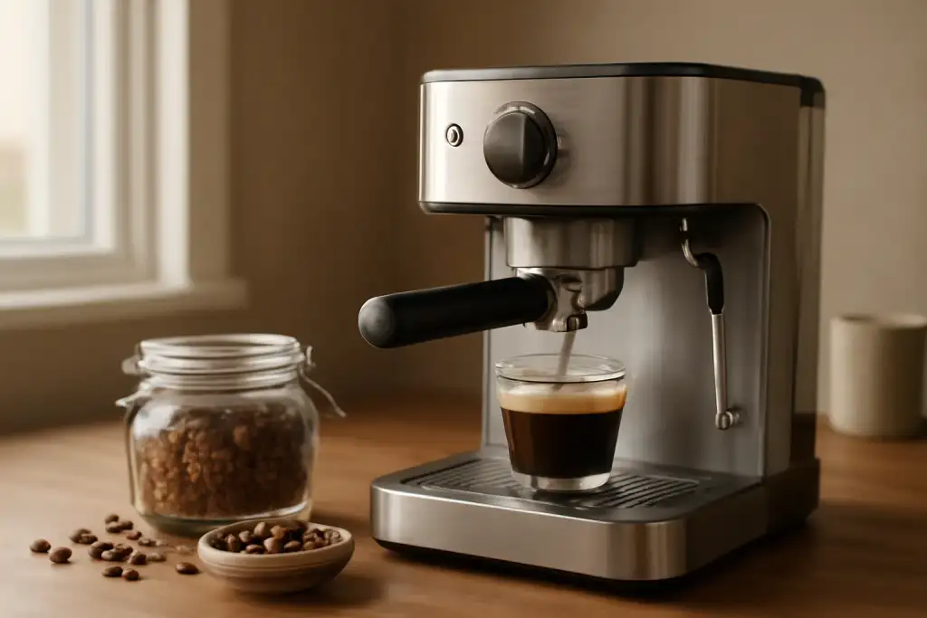 Editorial photograph related to espresso machine Black Friday deals