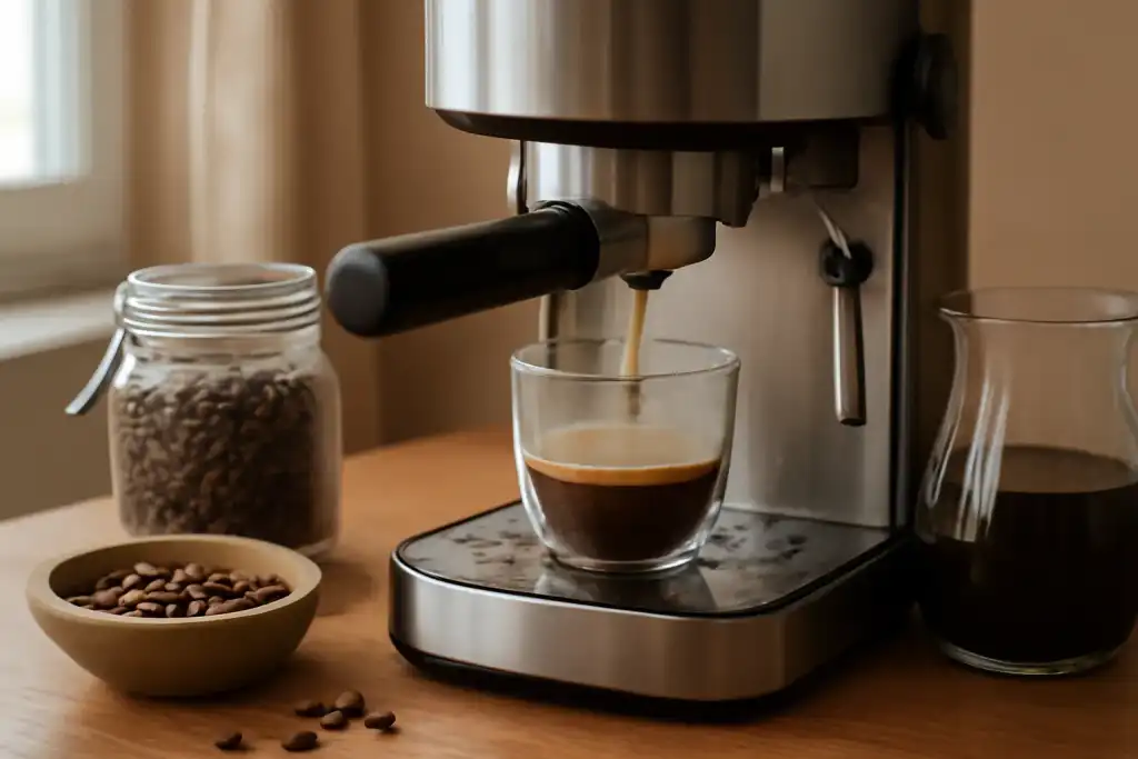 Editorial photograph related to weak watery espresso shot